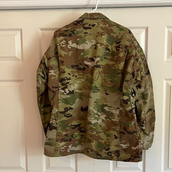 Military Large Long Jacket Shirt Camo ACU OCP Combat Coat Field 8415-01-623-5553 - Picture 2 of 7